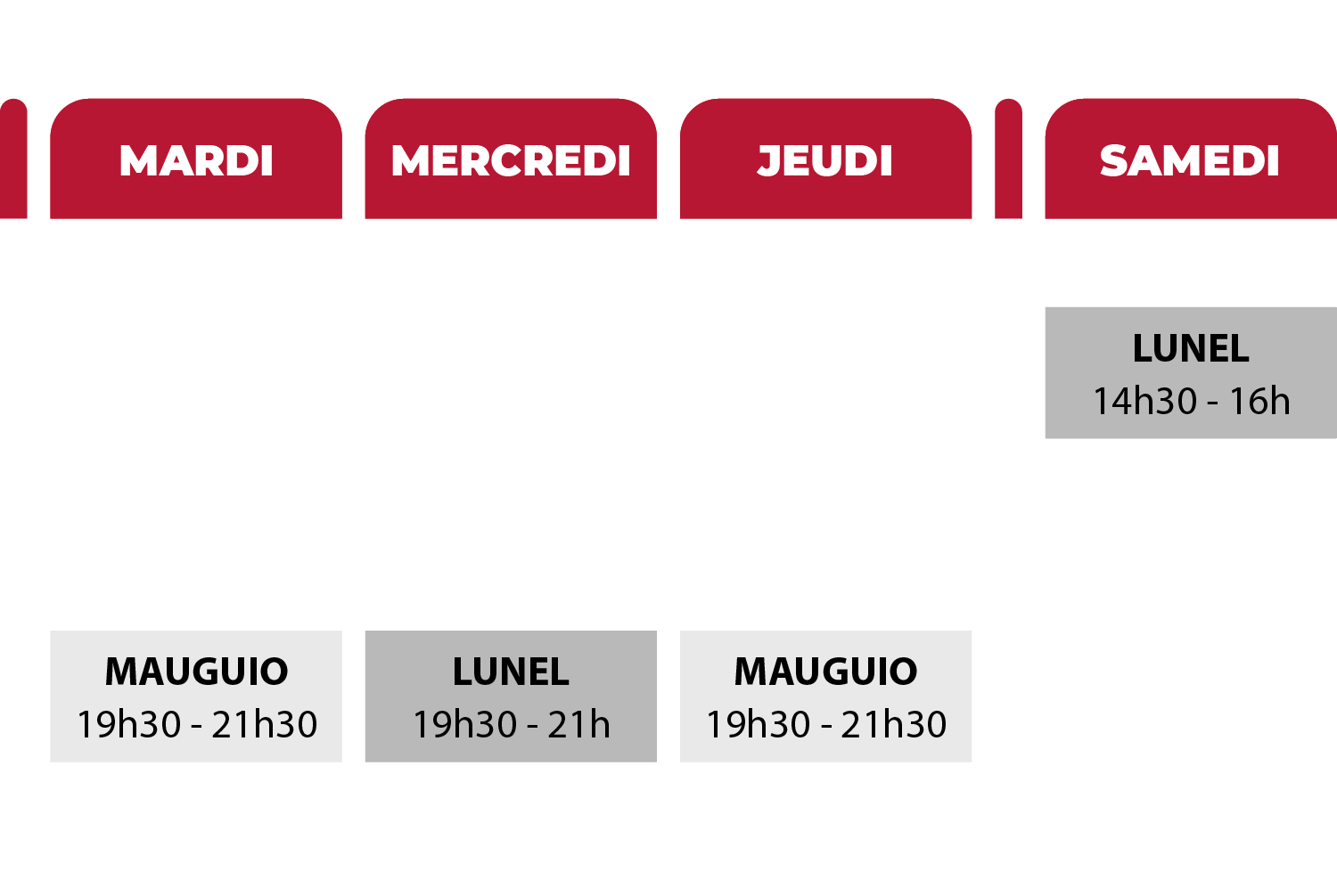 Horaires